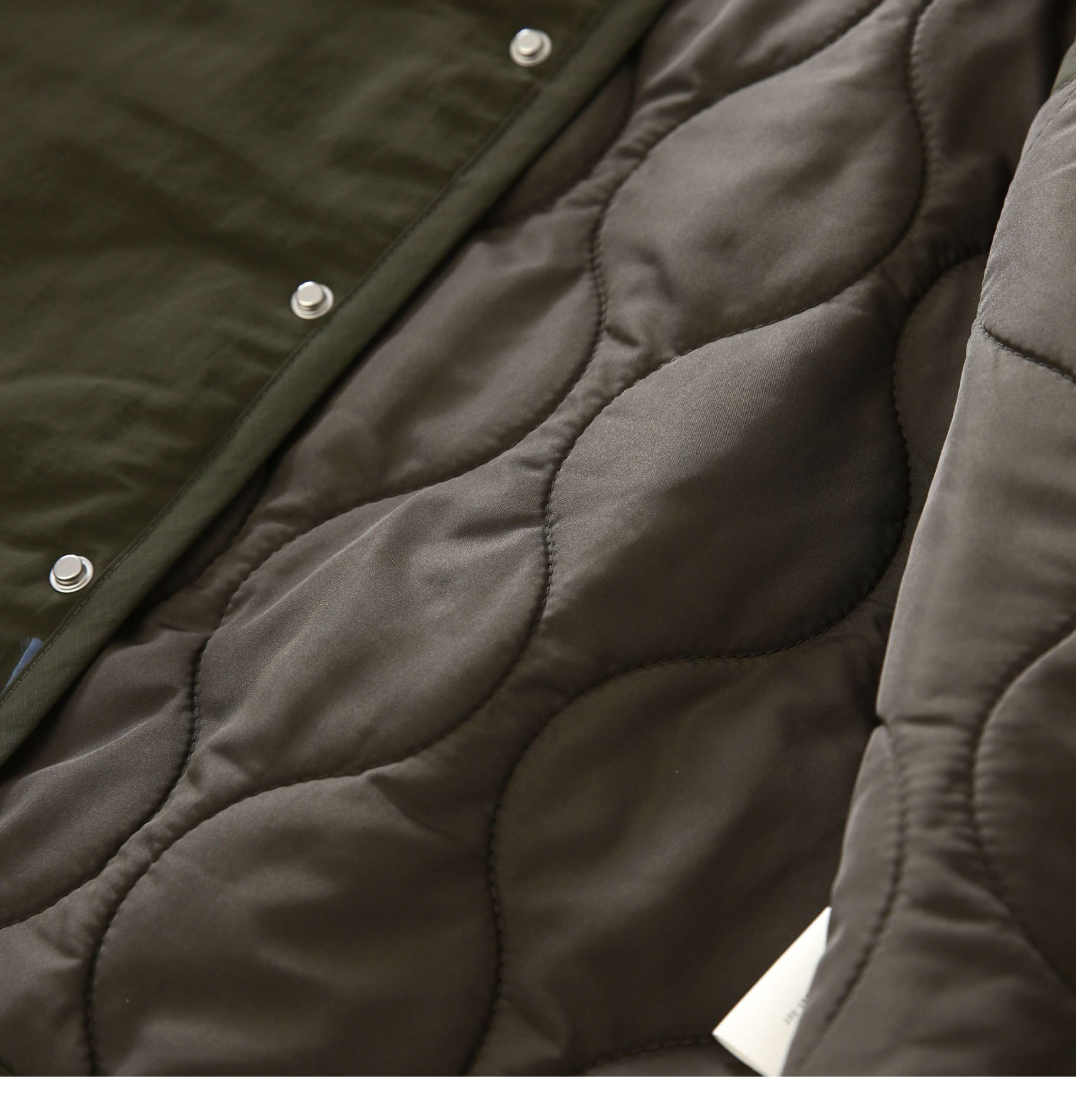 軍服調 中綿入りノーカラージャケット ミリタリージャケット