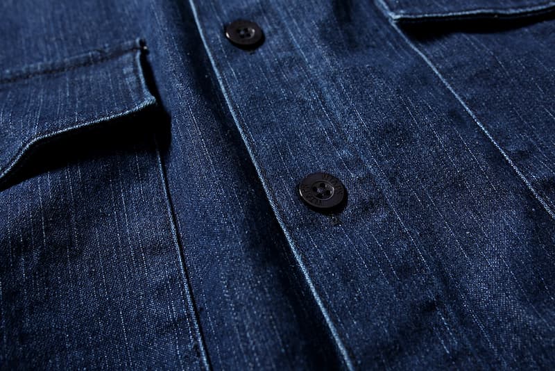 ワークスタイル デニムシャツジャケット ミリタリージャケット