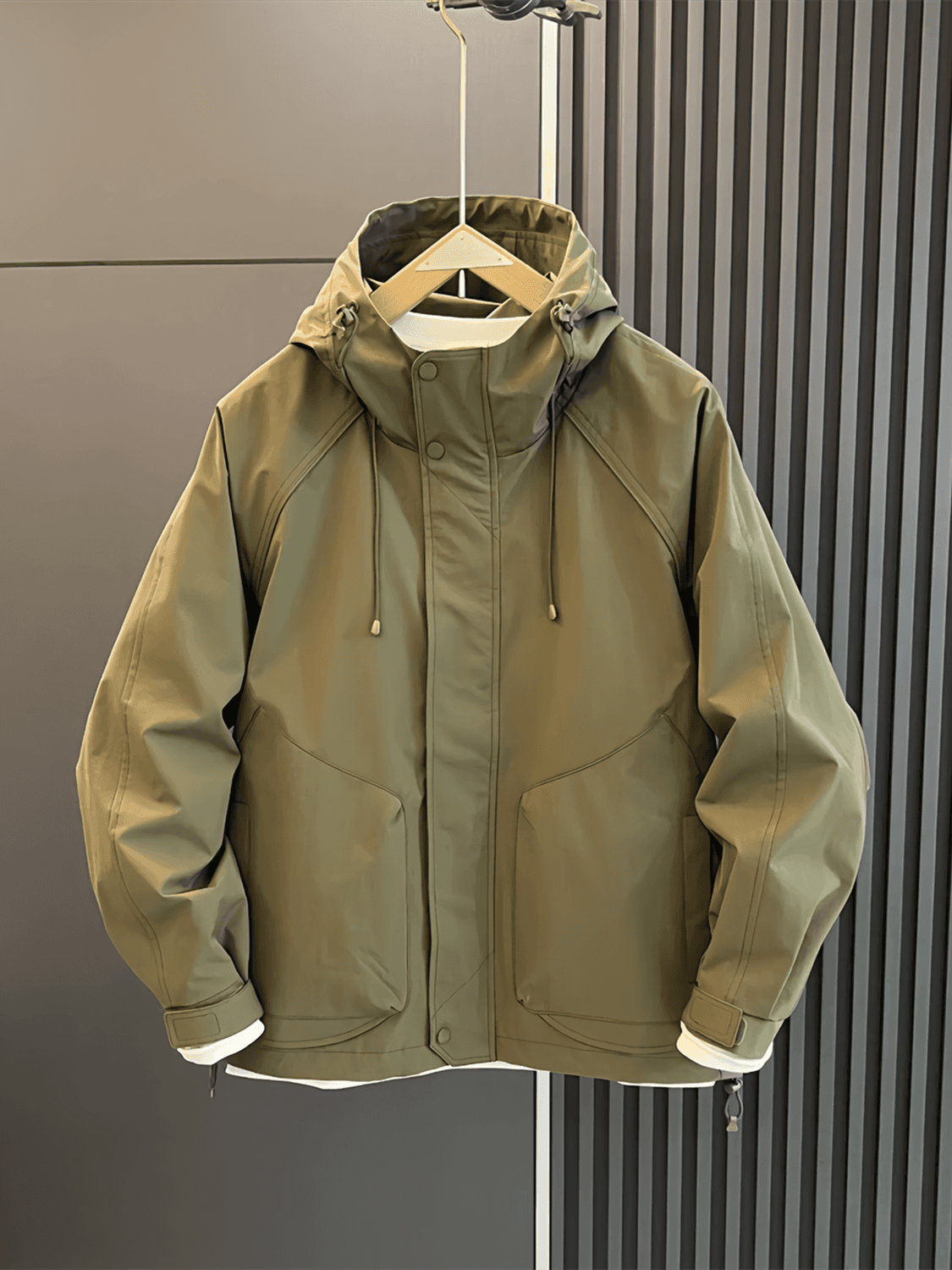防水機能付きフードジャケット ミリタリージャケット