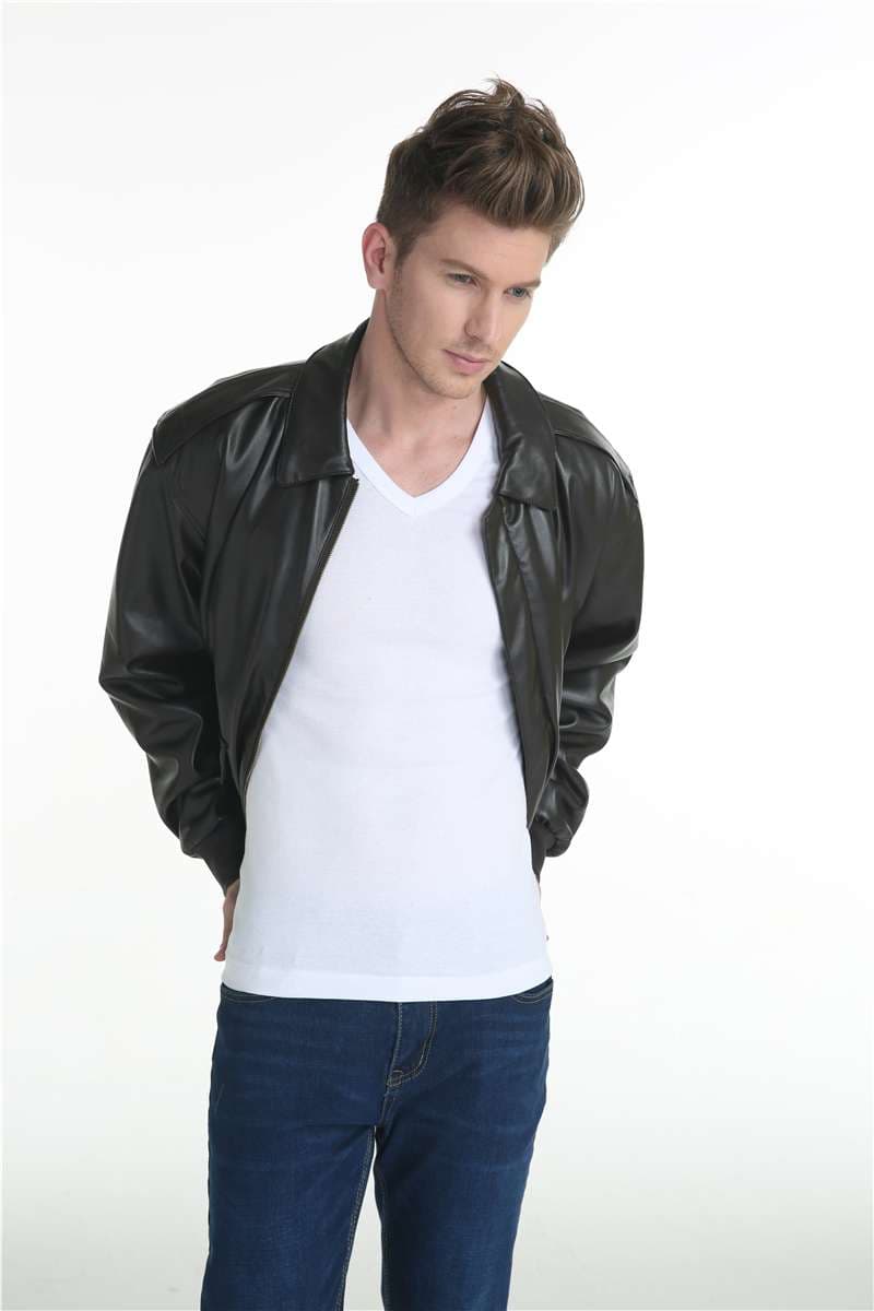 フライトジャケット ミリタリーレザーブルゾン A-2タイプ ミリタリージャケット