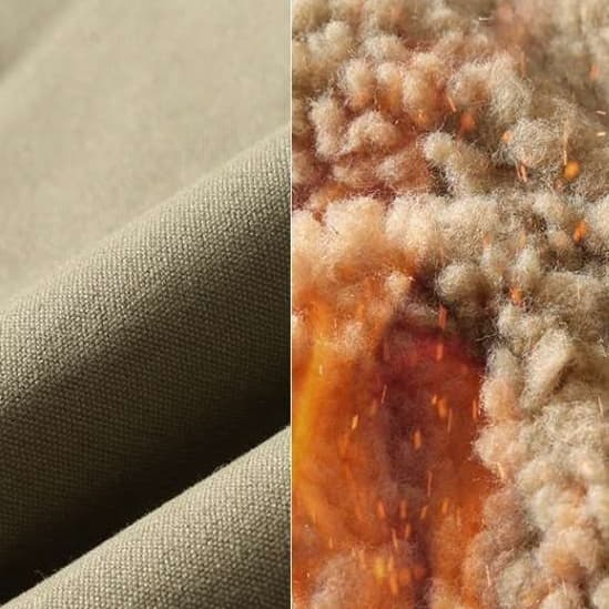 ミリタリー襟ボア デッキジャケット ミリタリージャケット