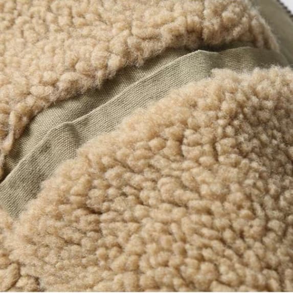 ミリタリー襟ボア デッキジャケット ミリタリージャケット