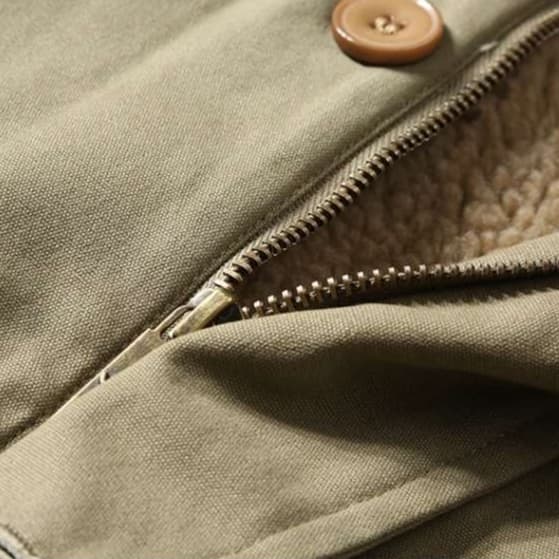 ミリタリー襟ボア デッキジャケット ミリタリージャケット