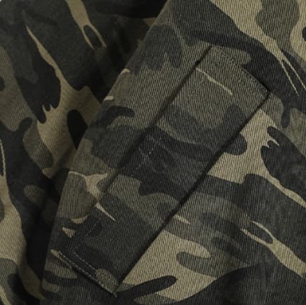 ボアファー付き迷彩柄フライトジャケット ミリタリージャケット