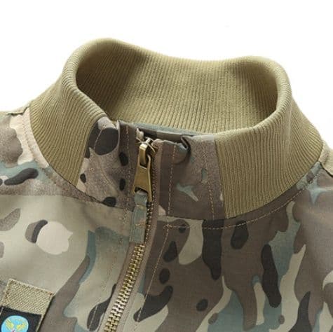 迷彩柄中綿入り防寒ミリタリーブルゾン ミリタリージャケット