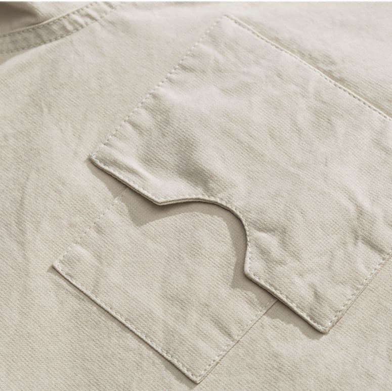 山岳刺繍入り実用ミリタリーシャツ ミリタリージャケット