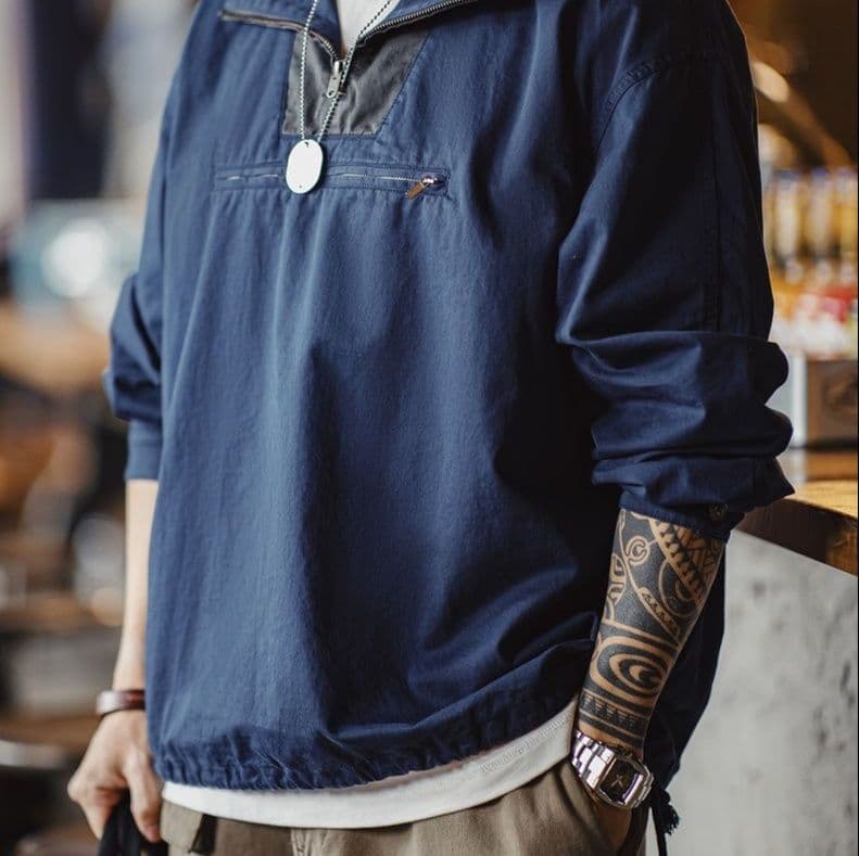 都会派アノラックプルオーバー ミリタリージャケット 