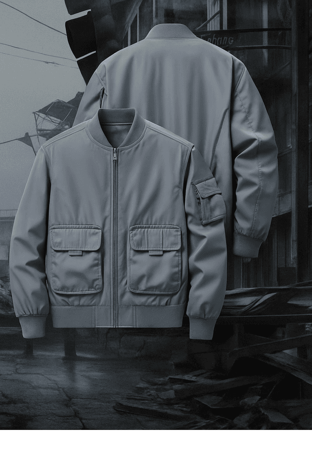 秋冬新作ミリタリージャケット防寒フライトコート男性用