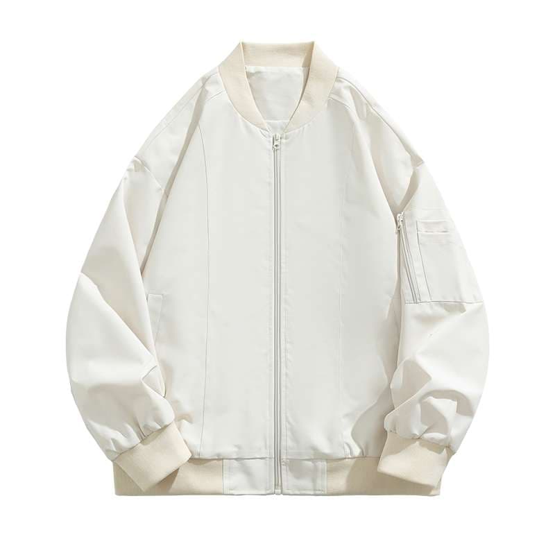ゆったりシルエット 軽量フライトジャケット ミリタリージャケット