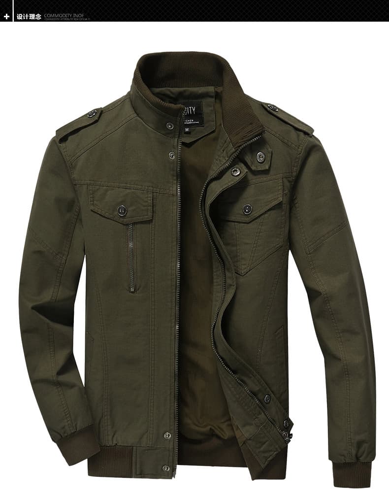 高機能デザイン軍服風ジャケット ミリタリージャケット