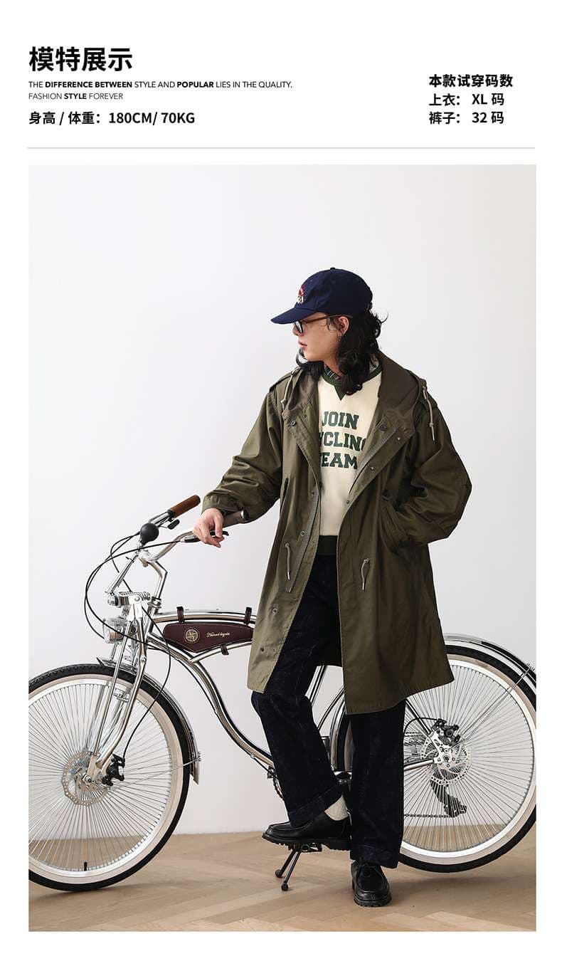 ミリタリーモッズコート ロング丈ジャケット ミリタリージャケット