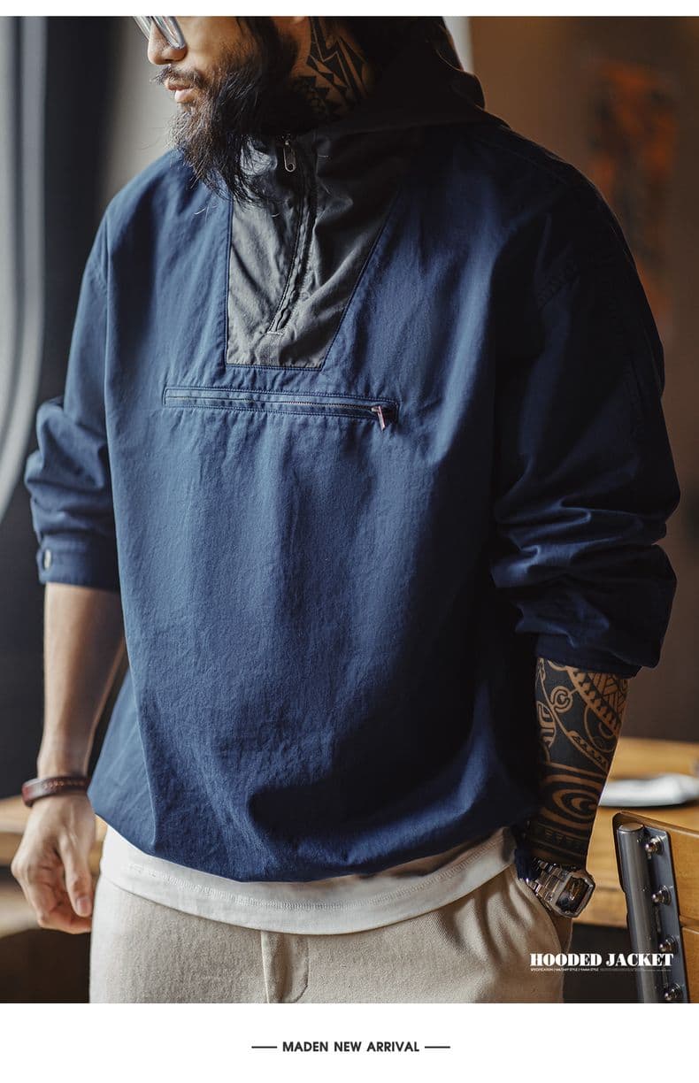 都会派アノラックプルオーバー ミリタリージャケット 