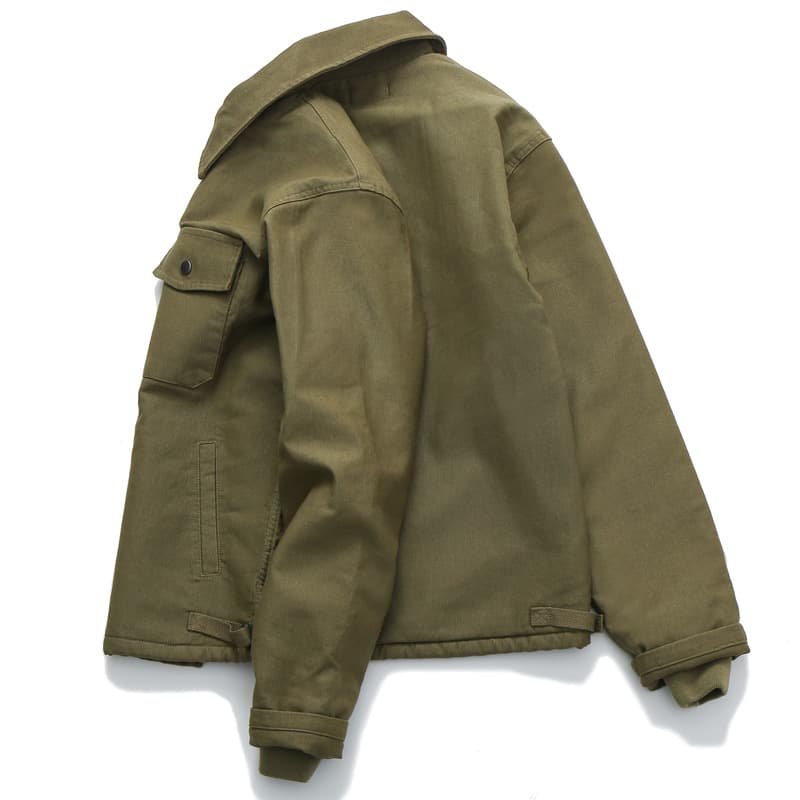 裏ボア付き実用ワークジャケット ミリタリージャケット