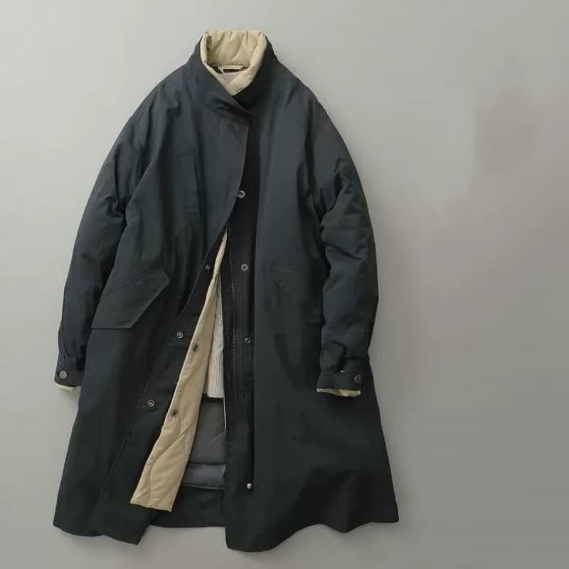 防寒性抜群 中綿入りミリタリーコート ミリタリージャケット