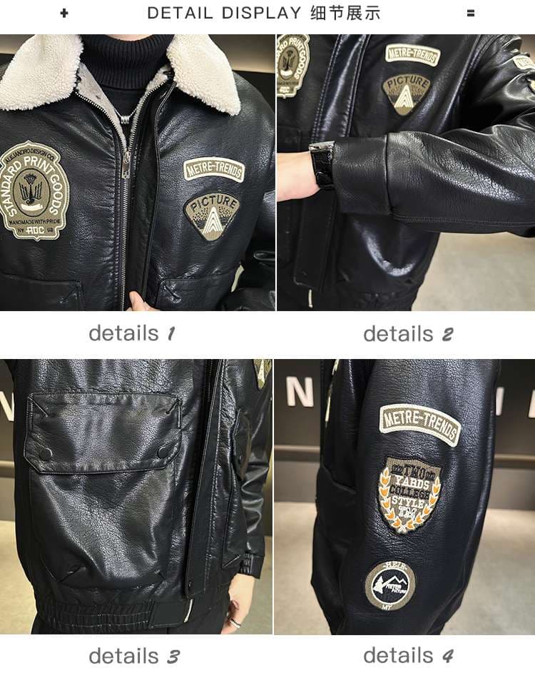 ワッペン付きシェルパボア襟 フライヤーズジャケット ミリタリージャケット