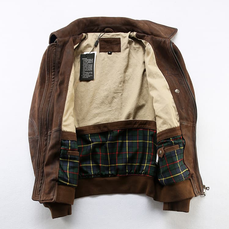 ミリタリージャケット 上質革素材 ミリタリー フライトジャケット