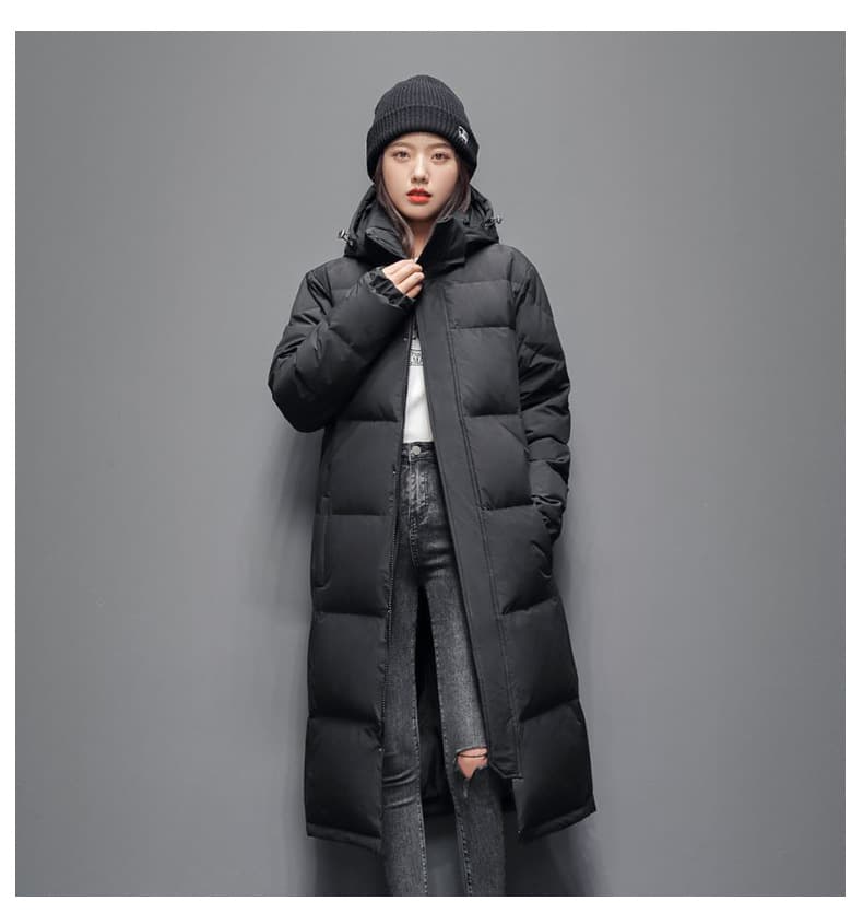 ロング丈フード付き防寒ダウンコート ミリタリージャケット