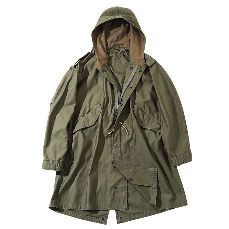 ミリタリーモッズコート ロング丈ジャケット ミリタリージャケット