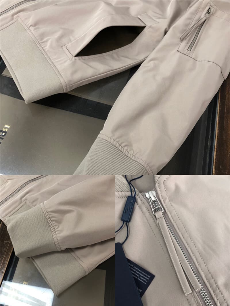 ミリタリージャケット ミリタリー調リブ使いジャケット