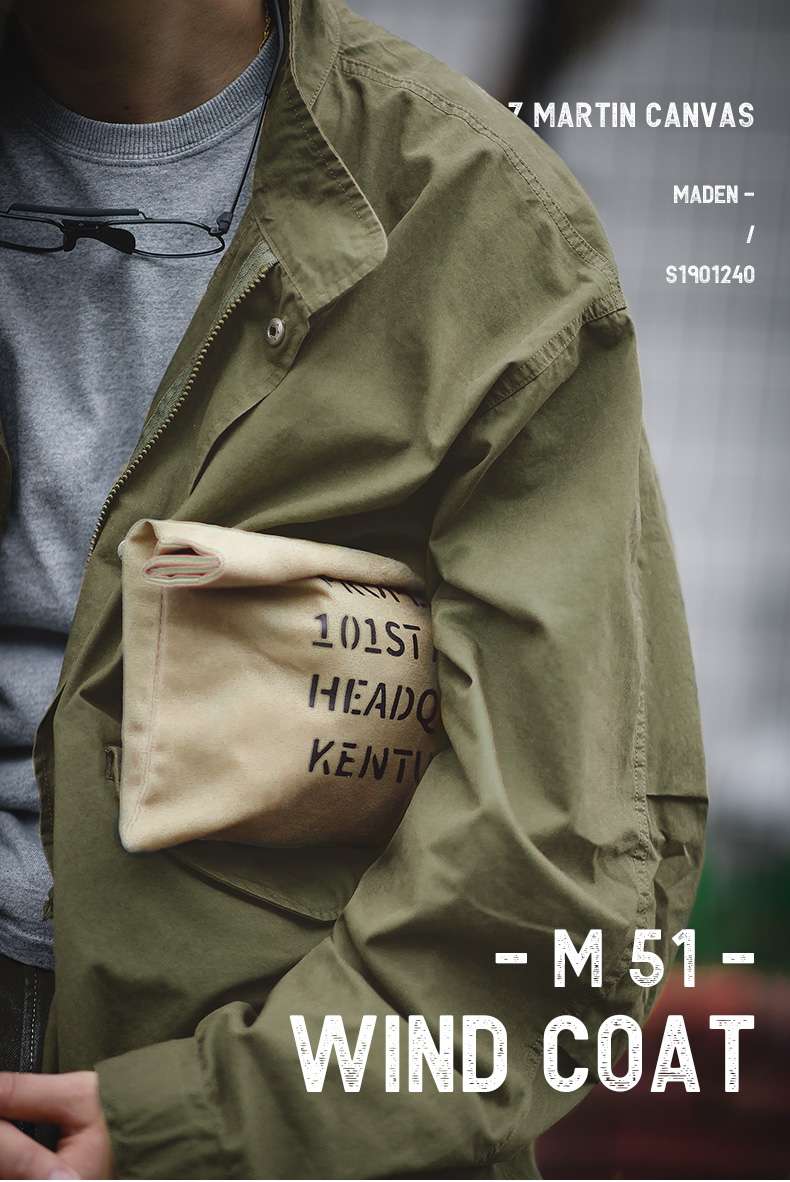 シンプル ミリタリーフィールドジャケット m-65タイプ