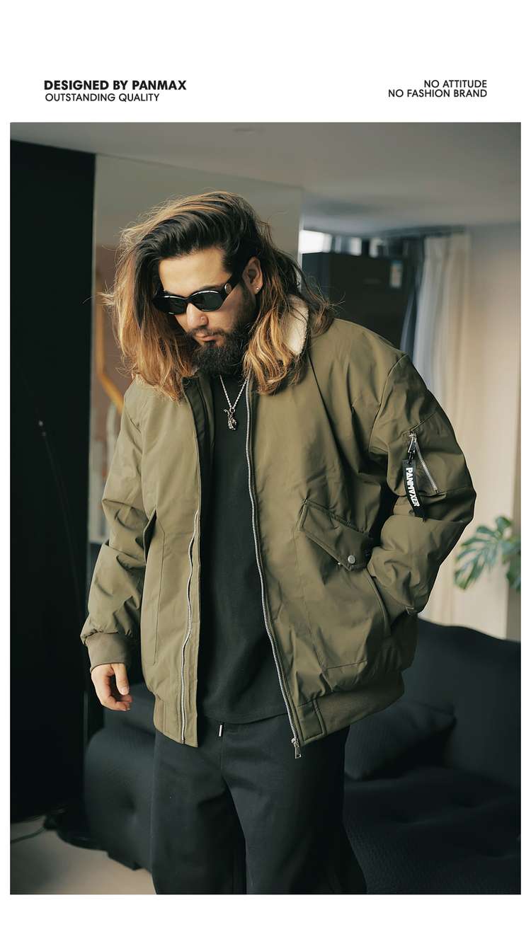 防寒性抜群 フライトジャケット ミリタリージャケット