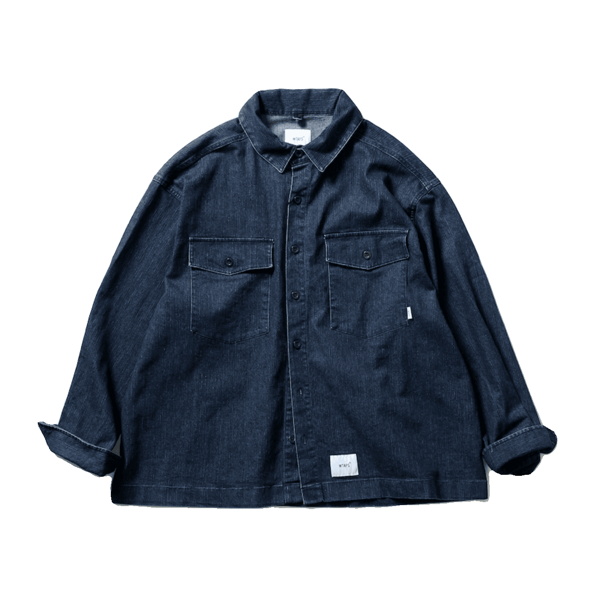 ワークスタイル デニムシャツジャケット ミリタリージャケット