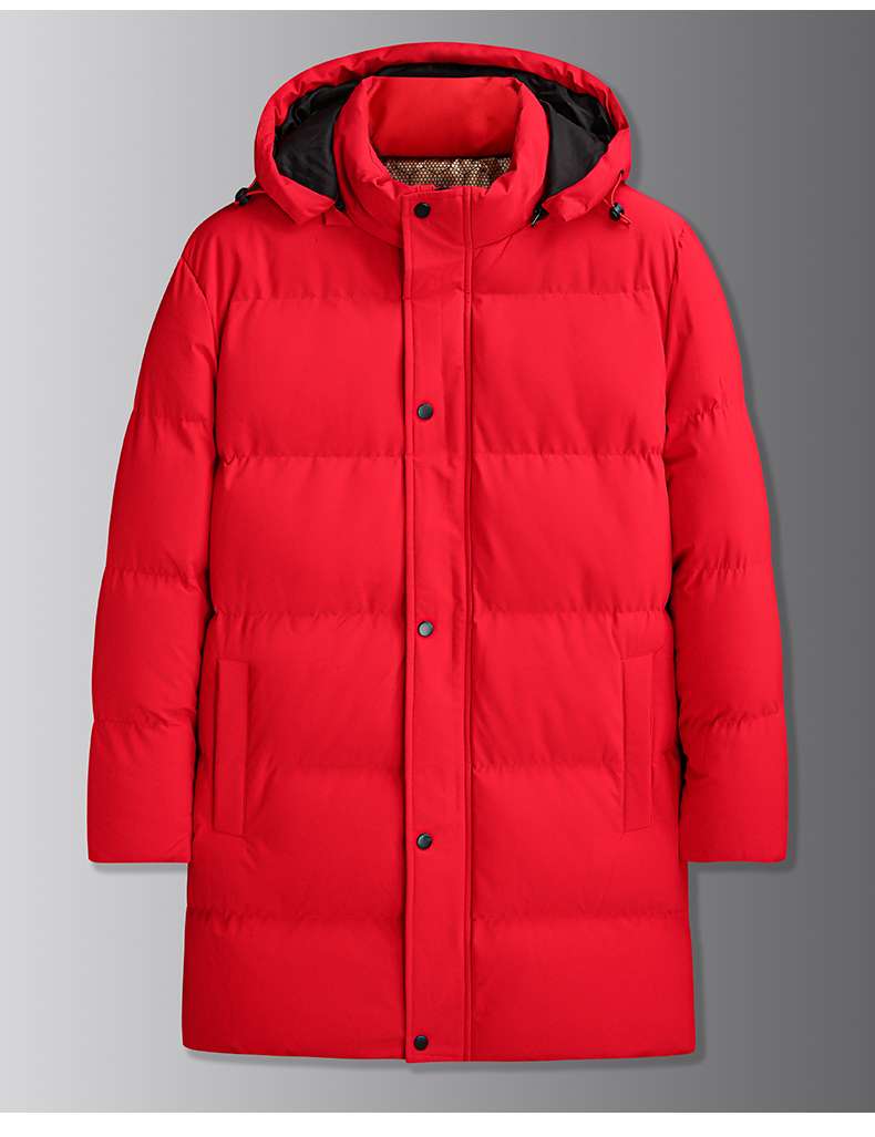 長め丈 中綿入り フード付きコート ミリタリージャケット