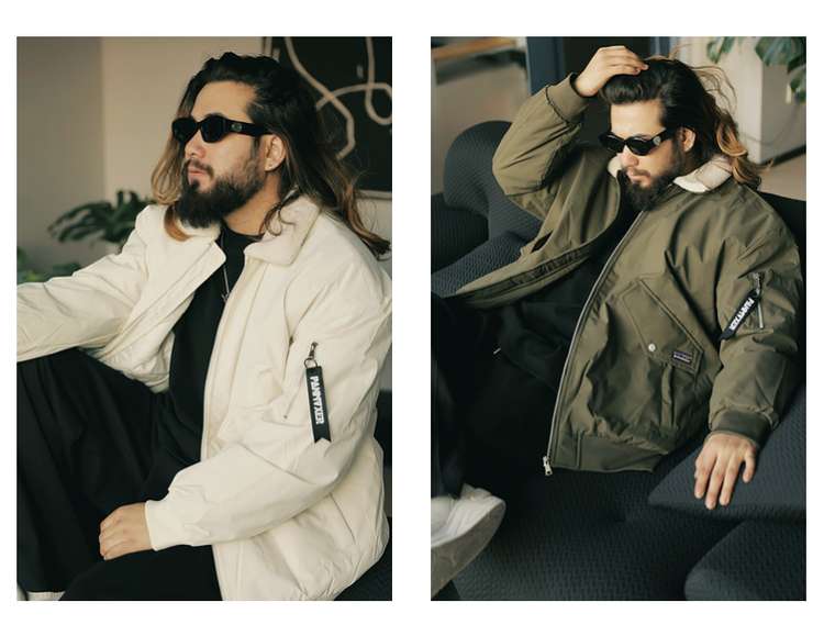 防寒性抜群 フライトジャケット ミリタリージャケット