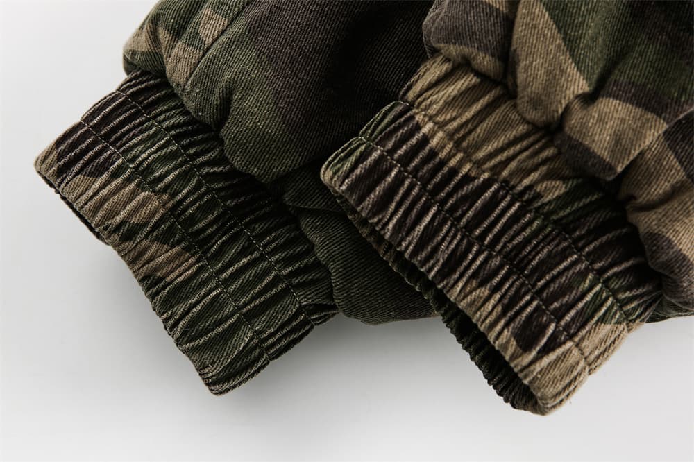 ファー付き裾リブミリタリージャケット