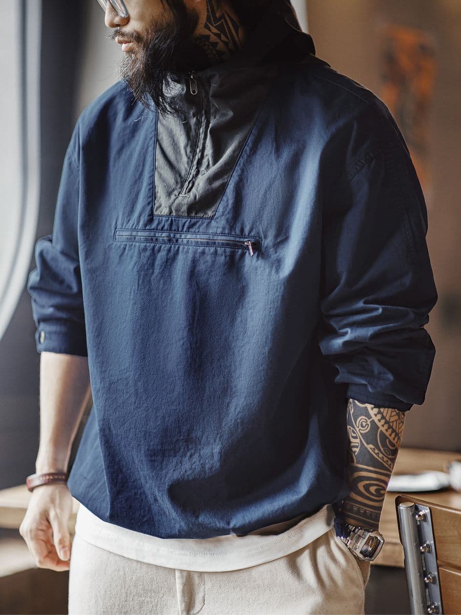 都会派アノラックプルオーバー ミリタリージャケット 