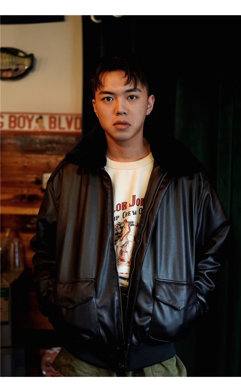 ミリタリージャケット クラシック飛行隊レザージャケット