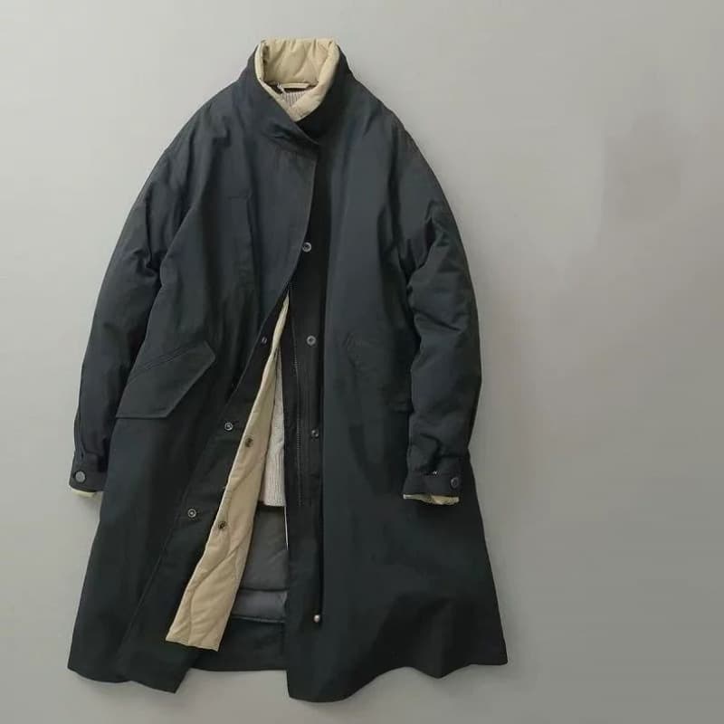 防寒性抜群 中綿入りミリタリーコート ミリタリージャケット