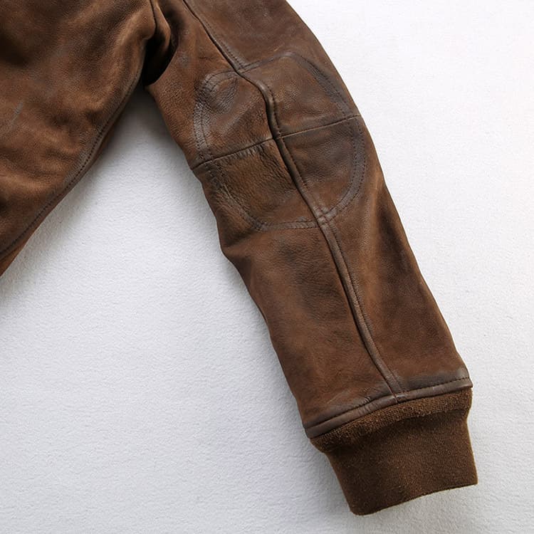 ミリタリージャケット 上質革素材 ミリタリー フライトジャケット