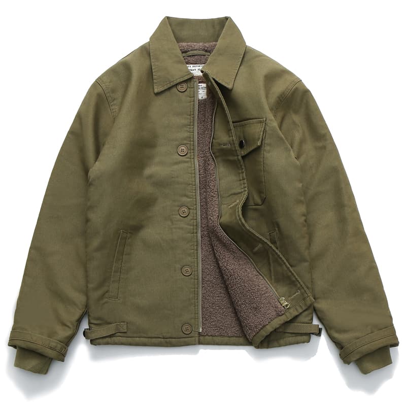 裏ボア付き実用ワークジャケット ミリタリージャケット