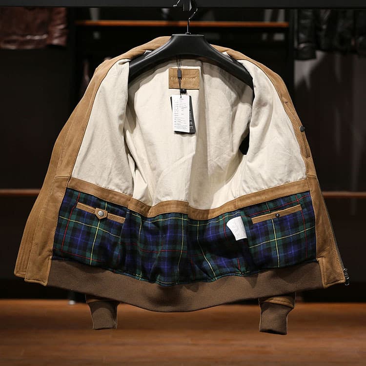 ミリタリージャケット 上質革素材 ミリタリー フライトジャケット