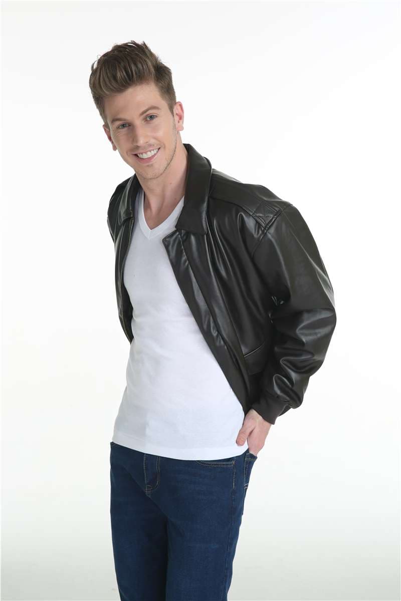 フライトジャケット ミリタリーレザーブルゾン A-2タイプ ミリタリージャケット