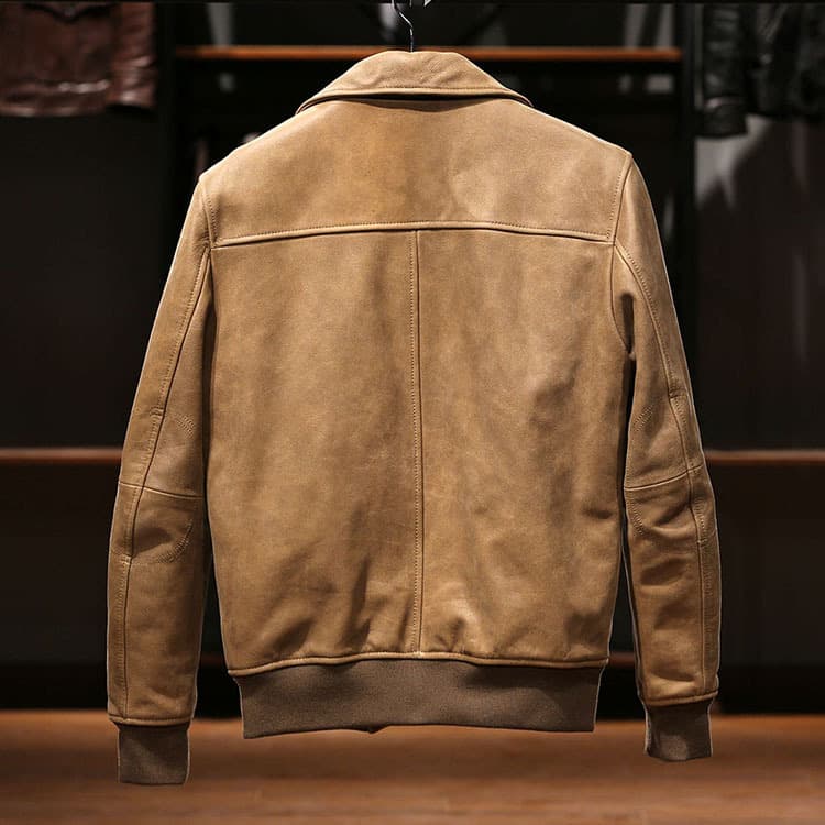 ミリタリージャケット 上質革素材 ミリタリー フライトジャケット