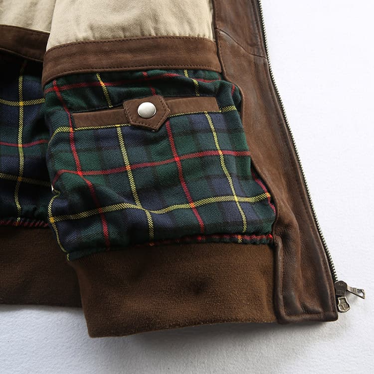 ミリタリージャケット 上質革素材 ミリタリー フライトジャケット