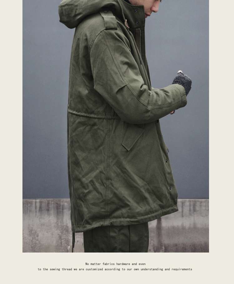 モッズタイプ 裏ボア付きミリタリーコート ミリタリージャケット