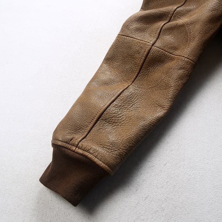 ミリタリージャケット 上質革素材 ミリタリー フライトジャケット