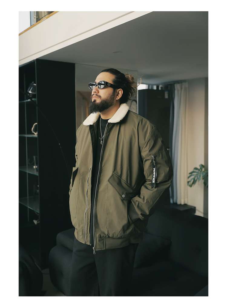 防寒性抜群 フライトジャケット ミリタリージャケット