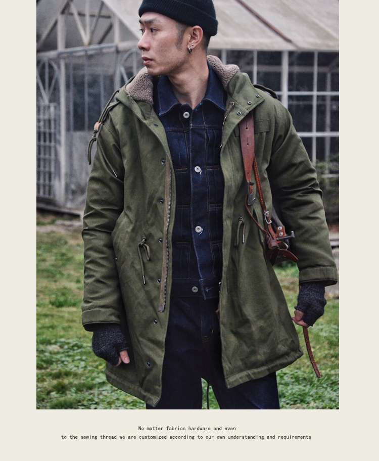 モッズタイプ 裏ボア付きミリタリーコート ミリタリージャケット