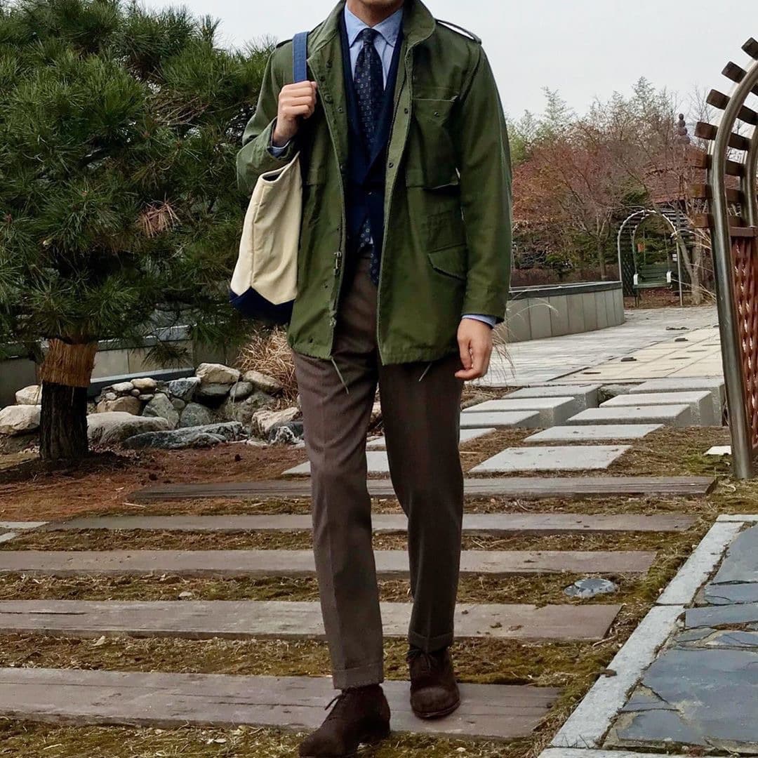 ミリタリーテイスト フィールドジャケット