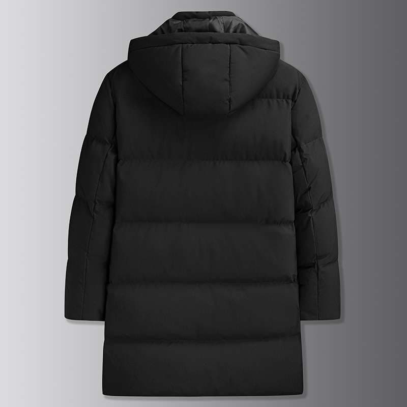 長め丈 中綿入り フード付きコート ミリタリージャケット
