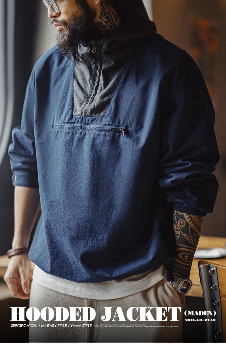 都会派アノラックプルオーバー ミリタリージャケット 