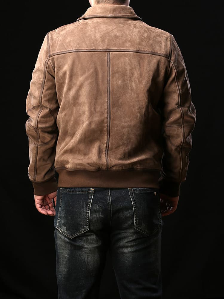 ミリタリージャケット 上質革素材 ミリタリー フライトジャケット