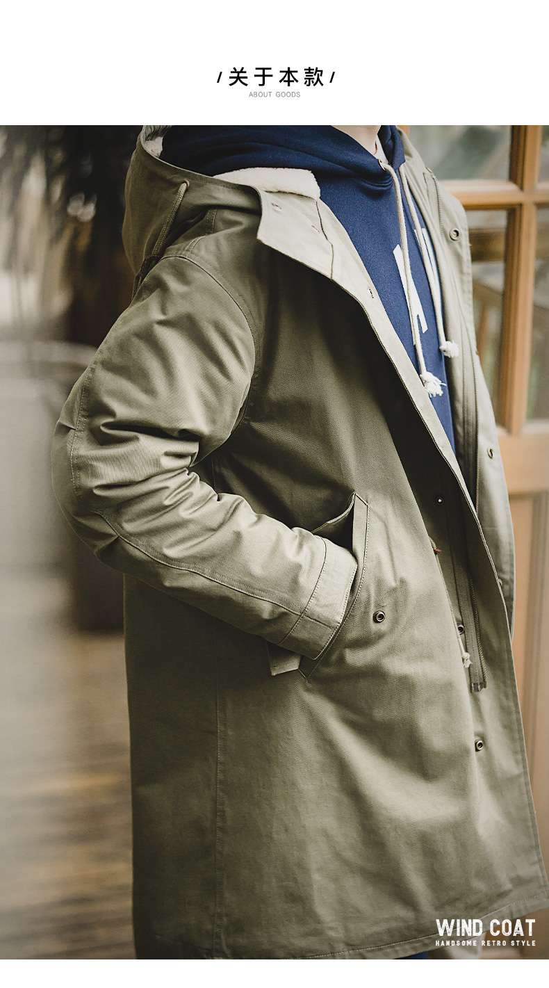 軍用スタイル フィッシュテール モッズコート ミリタリージャケット