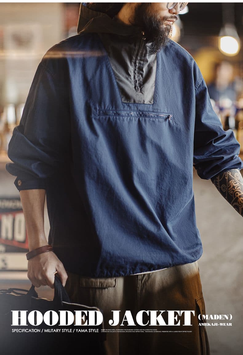 都会派アノラックプルオーバー ミリタリージャケット 