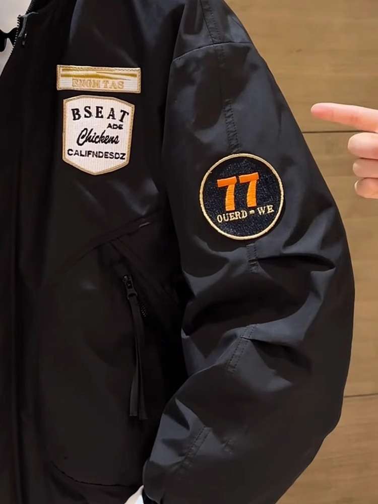 ワッペン付きミリタリーフライトジャケット ミリタリージャケット