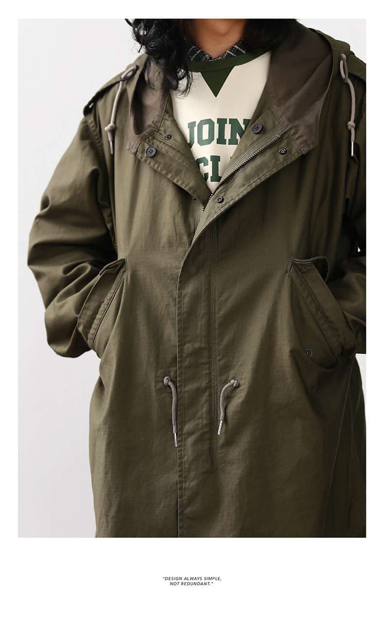 ミリタリーモッズコート ロング丈ジャケット ミリタリージャケット